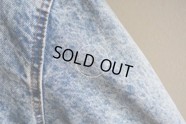 画像18: 1990s Levi's ケミカルデニムジャケット "デカパッチ"　 MADE IN USA　 表記XL 