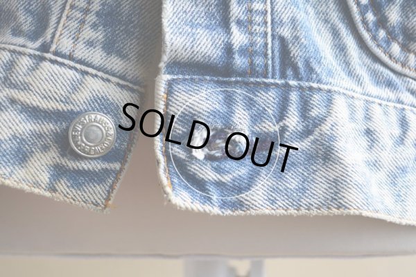 画像20: 1990s Levi's ケミカルデニムジャケット "デカパッチ"　 MADE IN USA　 表記XL 