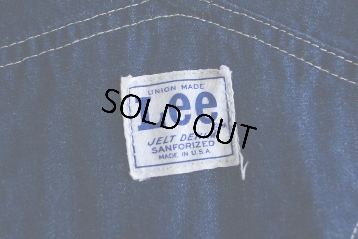 画像12: 1960s〜 Lee JELT DENIM デニムオーバーオール　 実寸W38  (12)