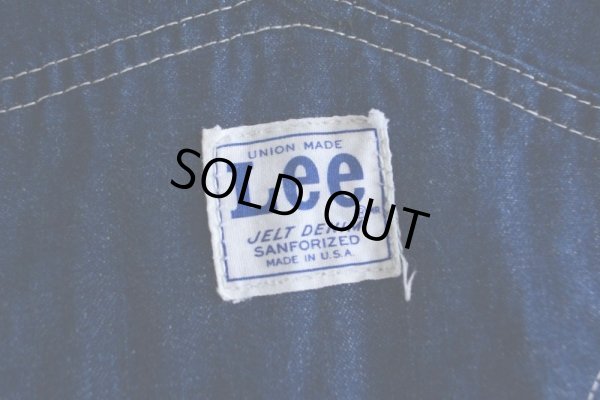 画像12: 1960s〜 Lee JELT DENIM デニムオーバーオール　 実寸W38 