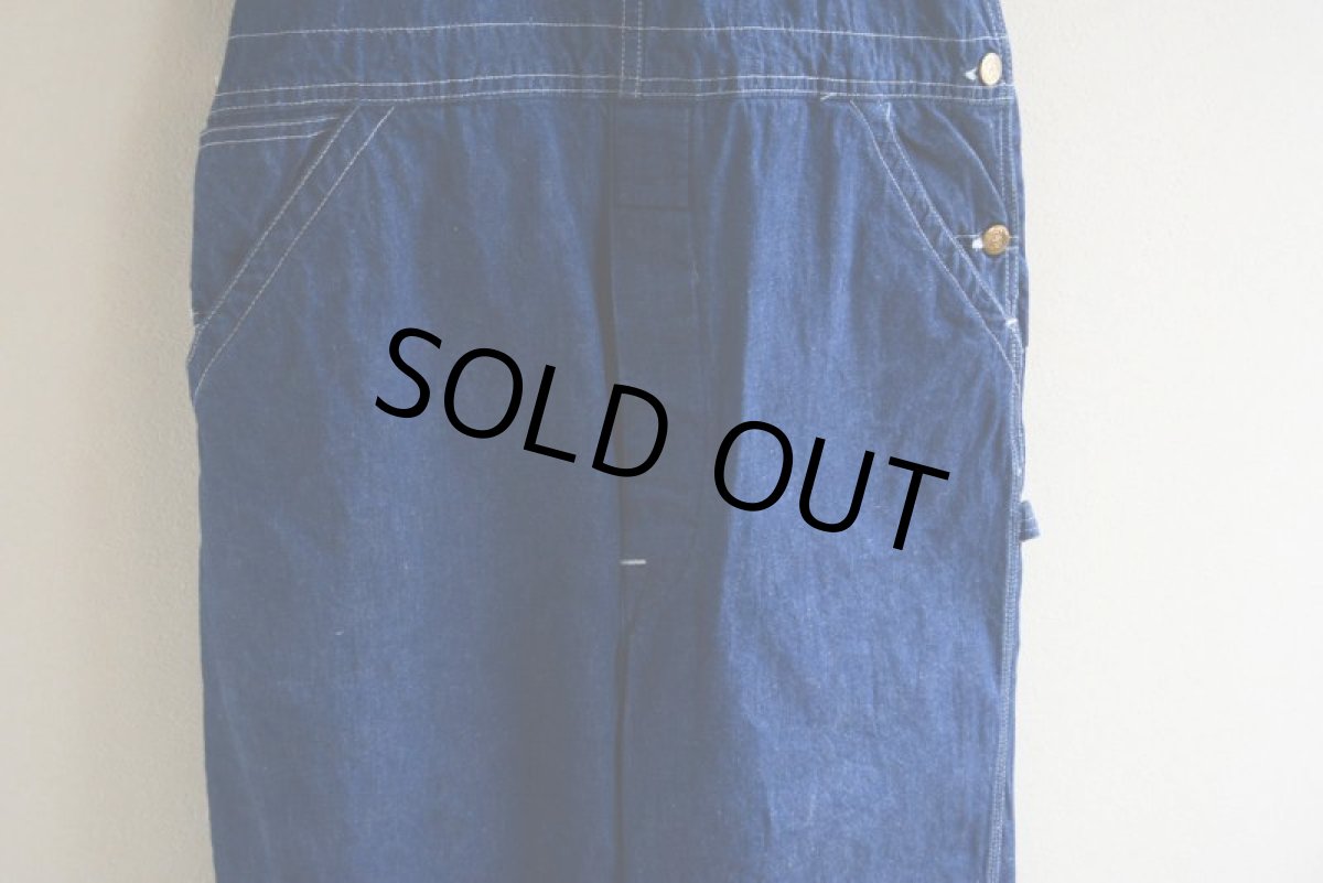 画像8: 1960s〜 Lee JELT DENIM デニムオーバーオール　 実寸W38  (8)