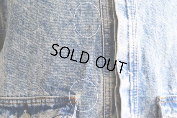 画像16: 1990s Levi's ケミカルデニムジャケット "デカパッチ"　 MADE IN USA　 表記XL 