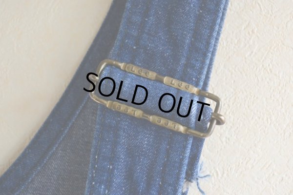 画像7: 1960s〜 Lee JELT DENIM デニムオーバーオール　 実寸W38 