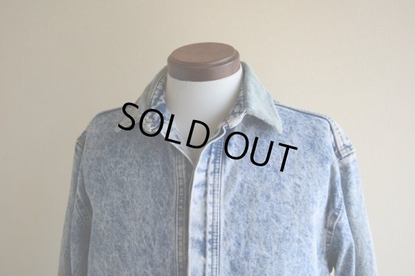 画像8: 1990s Levi's ケミカルデニムジャケット "デカパッチ"　 MADE IN USA　 表記XL 