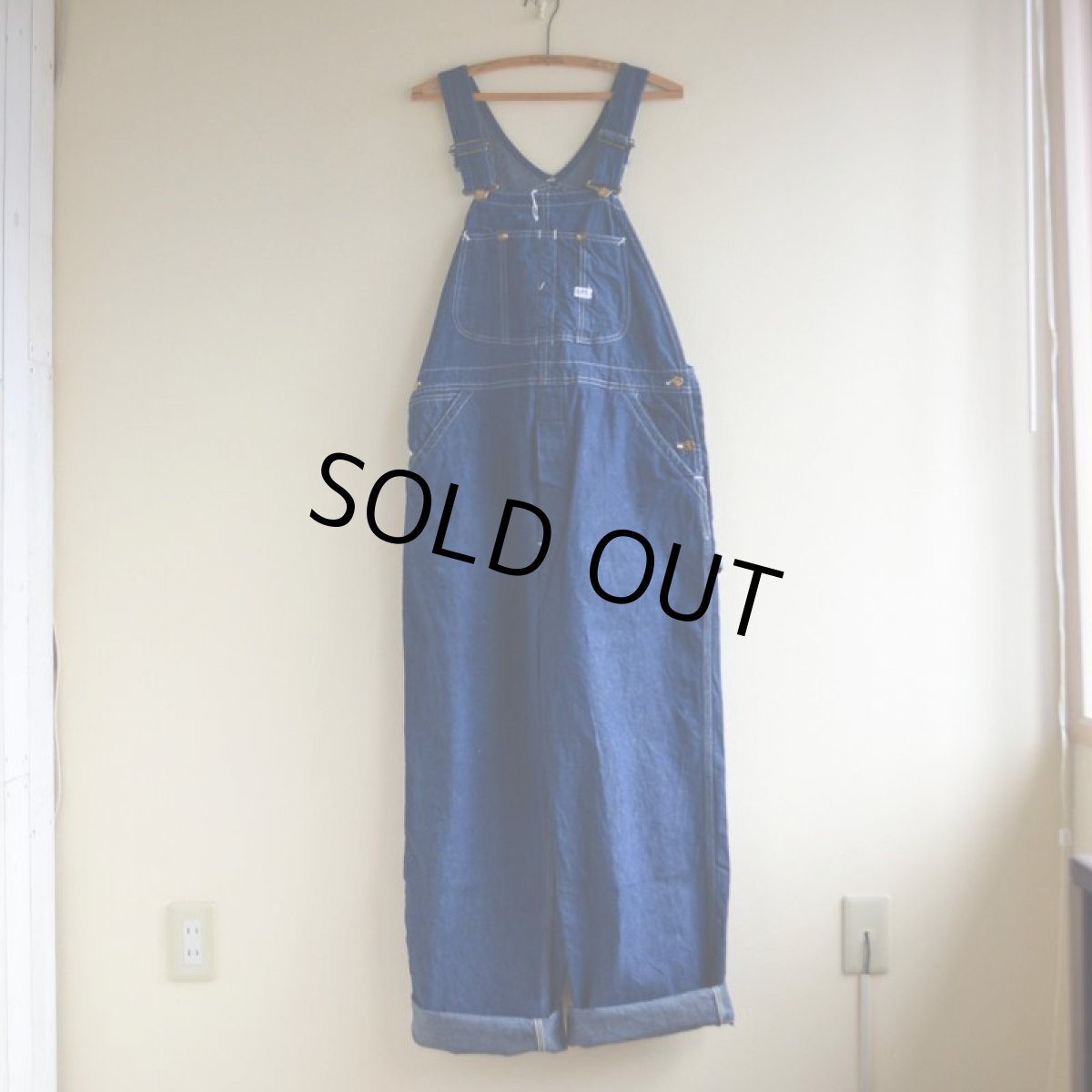 画像2: 1960s〜 Lee JELT DENIM デニムオーバーオール　 実寸W38  (2)