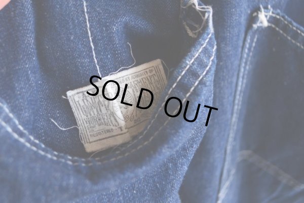 画像15: 1960s〜 Lee JELT DENIM デニムオーバーオール　 実寸W38 