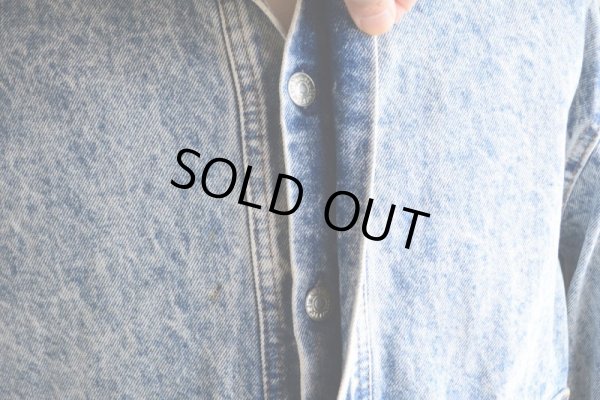 画像15: 1990s Levi's ケミカルデニムジャケット "デカパッチ"　 MADE IN USA　 表記XL 