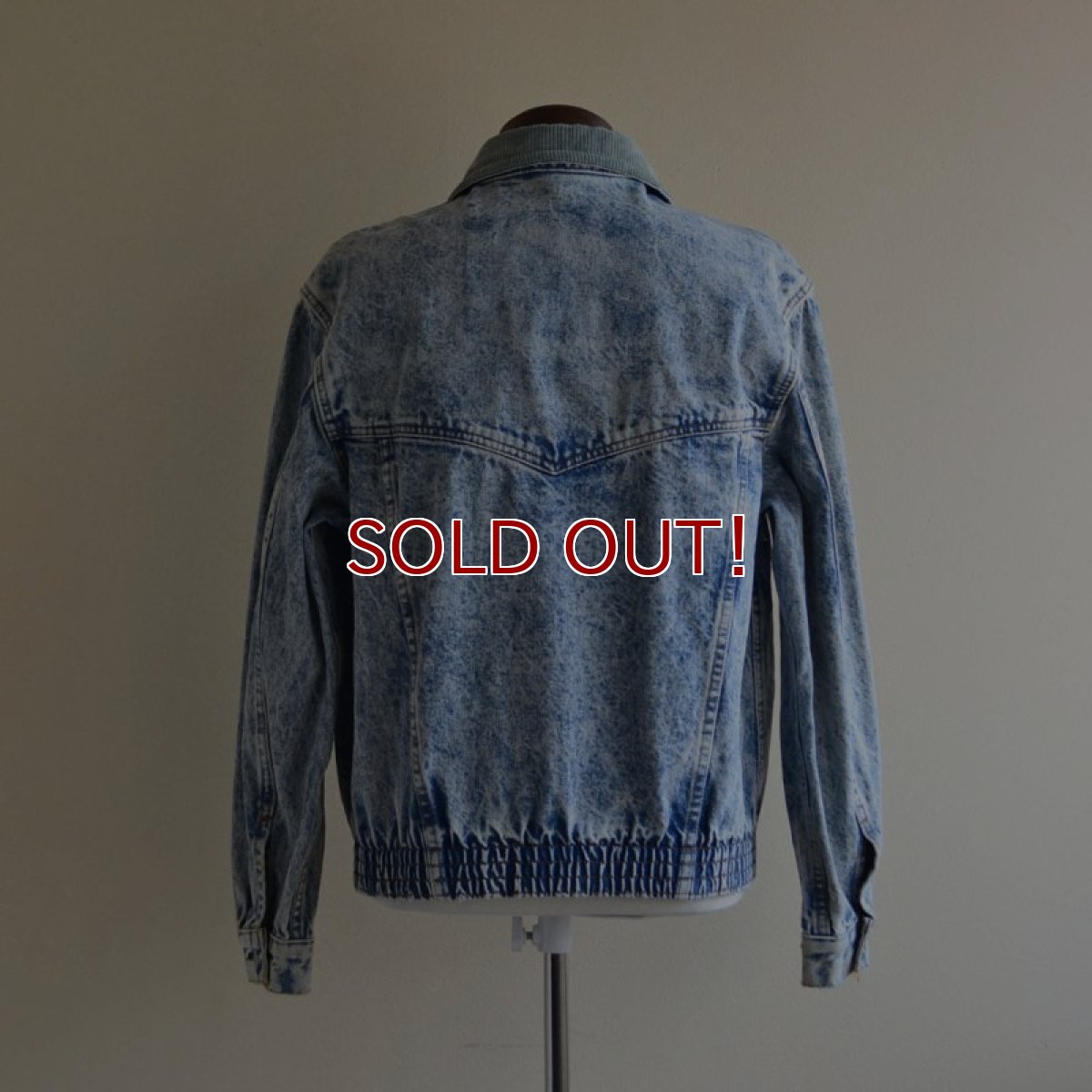 画像3: 1990s Levi's ケミカルデニムジャケット "デカパッチ"　 MADE IN USA　 表記XL  (3)