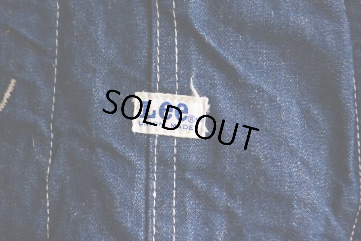 画像5: 1960s〜 Lee JELT DENIM デニムオーバーオール　 実寸W38  (5)