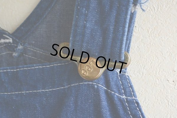 画像6: 1960s〜 Lee JELT DENIM デニムオーバーオール　 実寸W38 