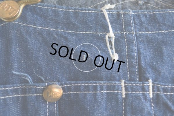 画像19: 1960s〜 Lee JELT DENIM デニムオーバーオール　 実寸W38 