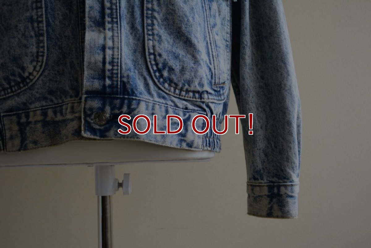 画像11: 1990s Levi's ケミカルデニムジャケット "デカパッチ"　 MADE IN USA　 表記XL  (11)