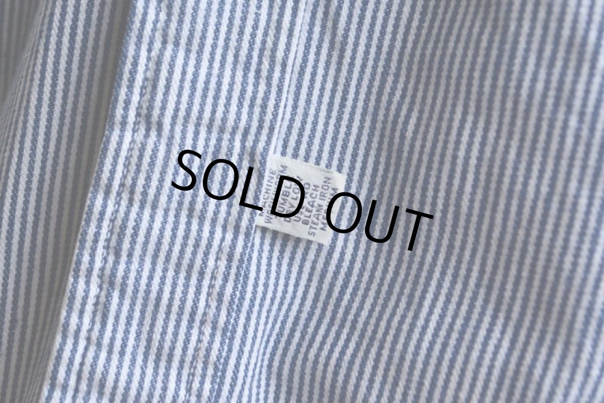 画像11: 1980-90s Polo RALPH LAUREN ガチャポケ ヒッコリーシャツ　 MADE IN USA　 表記XL  (11)