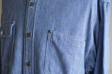 画像9: 1980-90s Polo RALPH LAUREN ガチャポケ ヒッコリーシャツ　 MADE IN USA　 表記XL  (9)