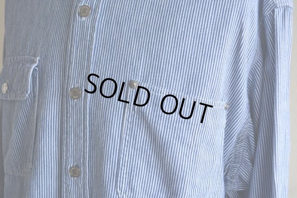 画像9: 1980-90s Polo RALPH LAUREN ガチャポケ ヒッコリーシャツ  MADE IN USA  表記XL