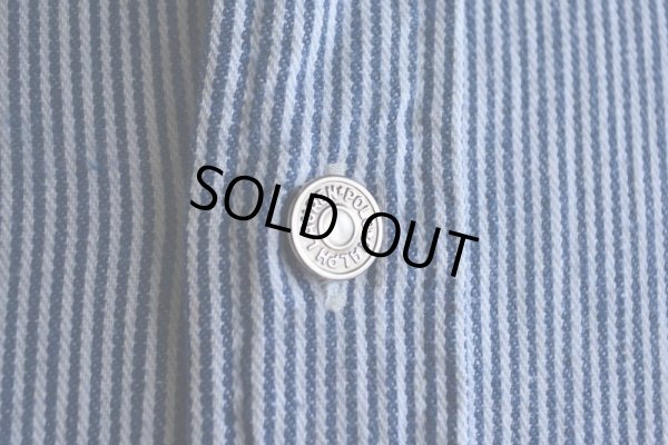 画像7: 1980-90s Polo RALPH LAUREN ガチャポケ ヒッコリーシャツ  MADE IN USA  表記XL