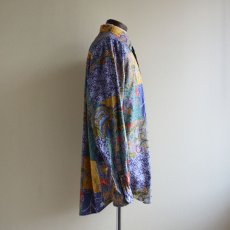 画像2: 1990s NAUTICA 総柄BDシャツ　 表記L  (2)