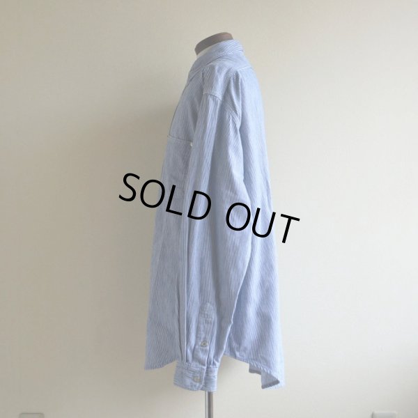 画像4: 1980-90s Polo RALPH LAUREN ガチャポケ ヒッコリーシャツ  MADE IN USA  表記XL