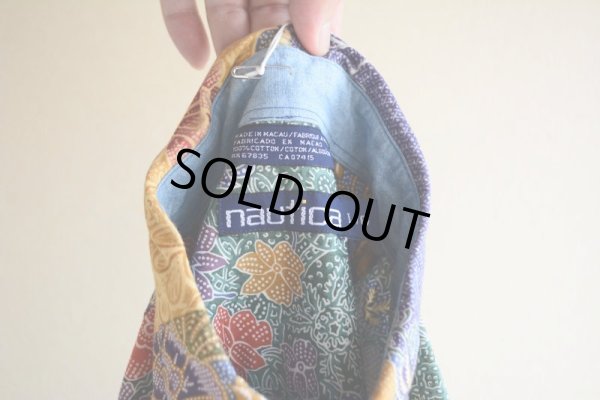 画像5: 1990s NAUTICA 総柄BDシャツ　 表記L 