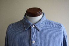 画像6: 1980-90s Polo RALPH LAUREN ガチャポケ ヒッコリーシャツ　 MADE IN USA　 表記XL  (6)