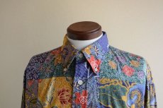 画像6: 1990s NAUTICA 総柄BDシャツ　 表記L  (6)
