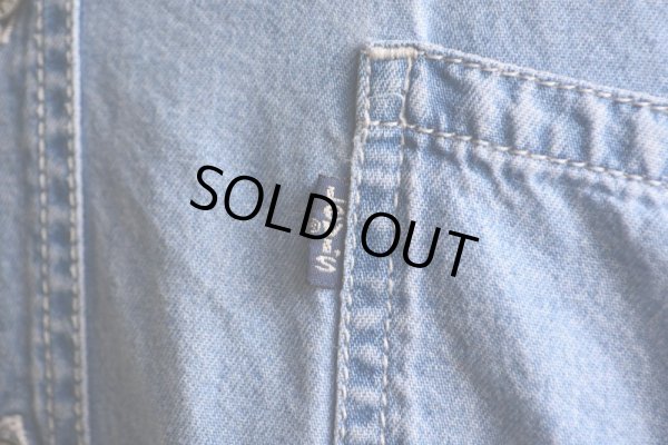 画像9: 1990s Levi's デニムバンドカラーシャツ  表記L