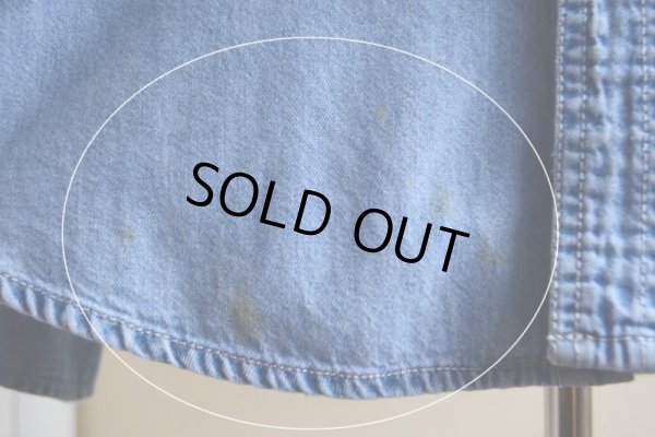 画像14: 1990s Levi's デニムバンドカラーシャツ  表記L