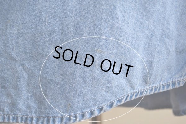 画像15: 1990s Levi's デニムバンドカラーシャツ  表記L