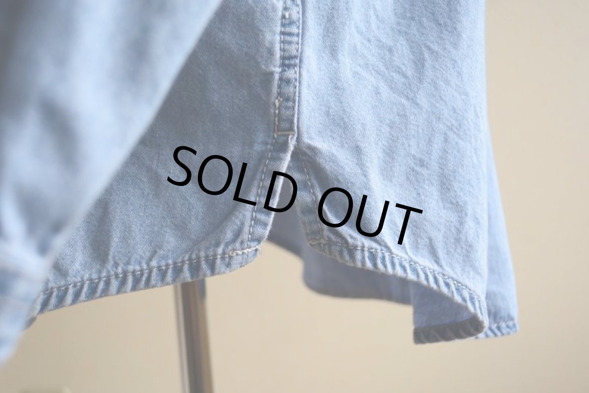 画像12: 1990s Levi's デニムバンドカラーシャツ　 表記L  (12)