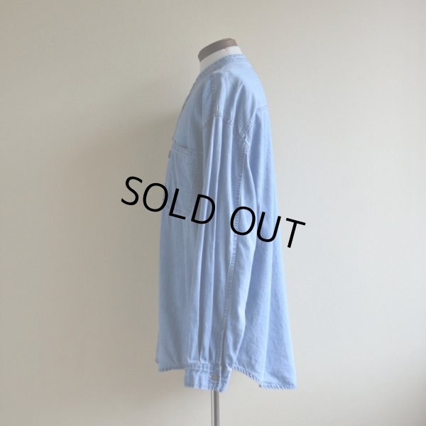 画像4: 1990s Levi's デニムバンドカラーシャツ  表記L