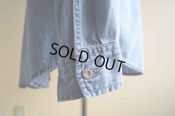 画像13: 1990s Levi's デニムバンドカラーシャツ  表記L