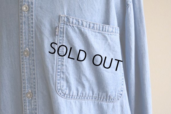 画像8: 1990s Levi's デニムバンドカラーシャツ  表記L