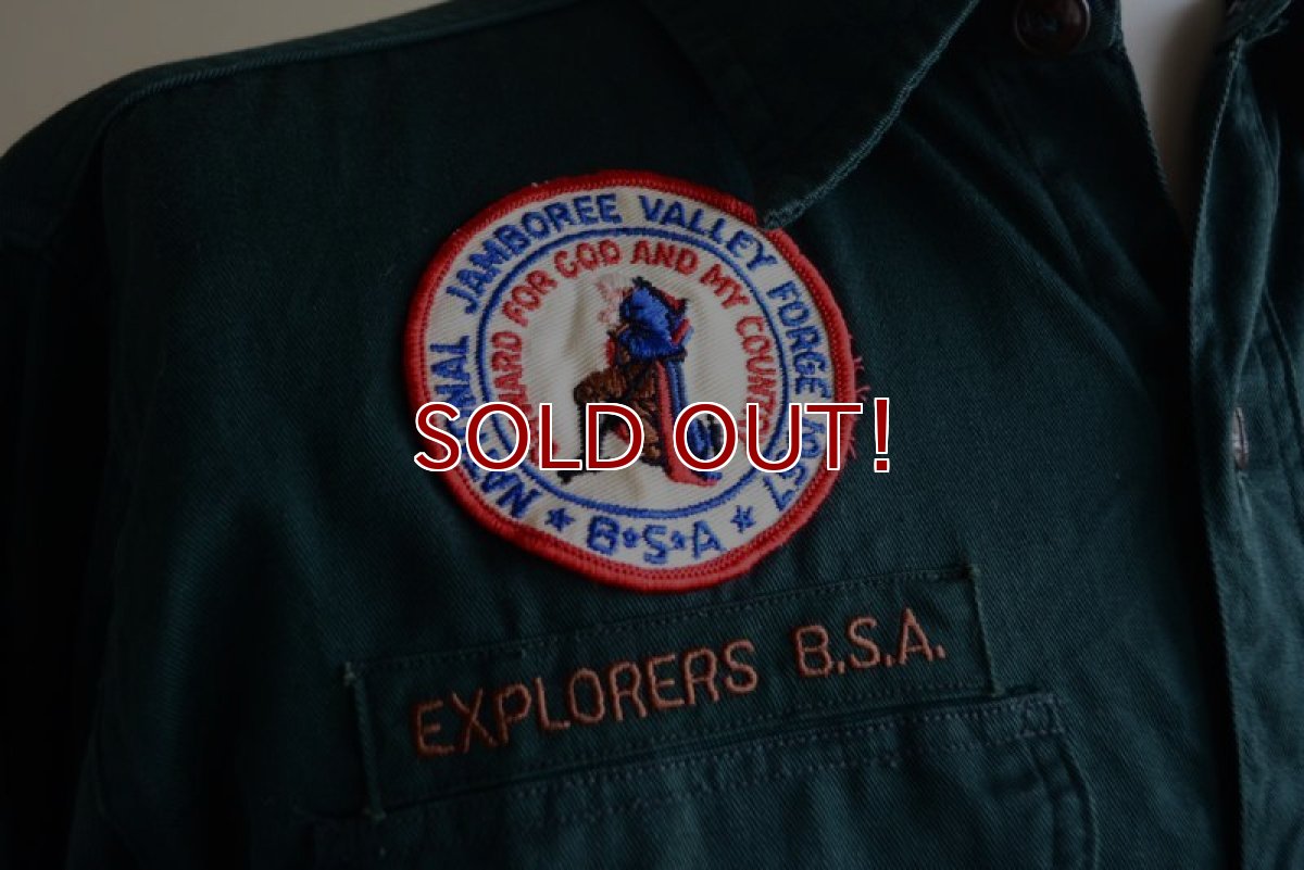 画像8: 1960s BOY SCOUTS EXPLORERS シャツ　 表記14 1/2  (8)
