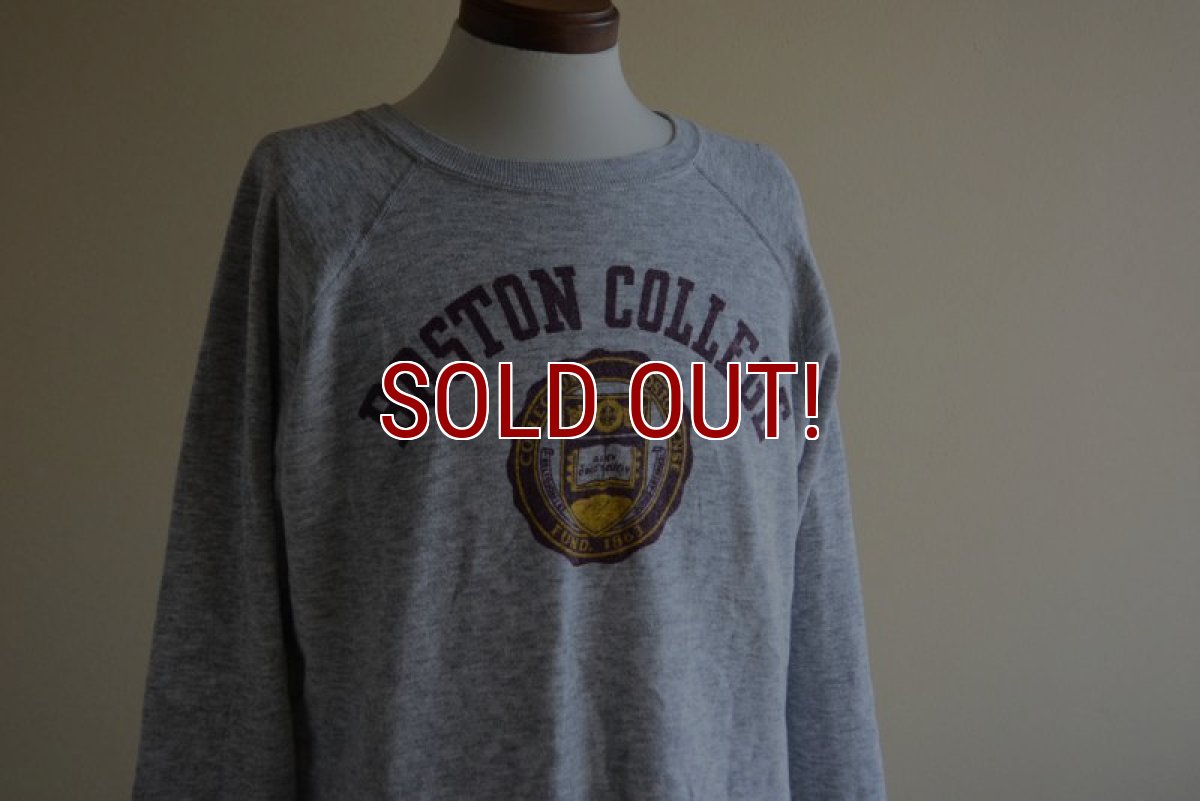 画像7: 1980s Champion カレッジスウェット　 染込みプリント　 表記XL  (7)