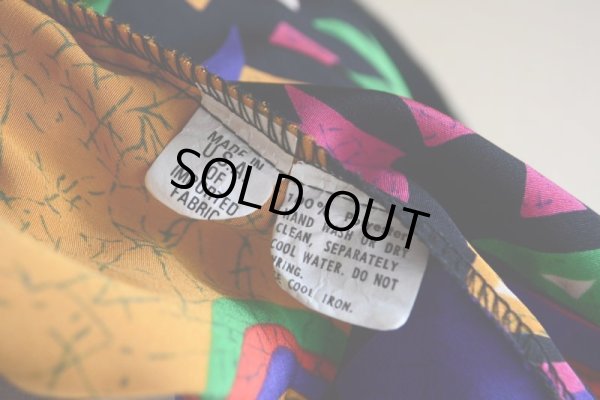 画像6: 1990s John's Girl Collectibles 総柄プルオーバージャケット  表記36/16-W