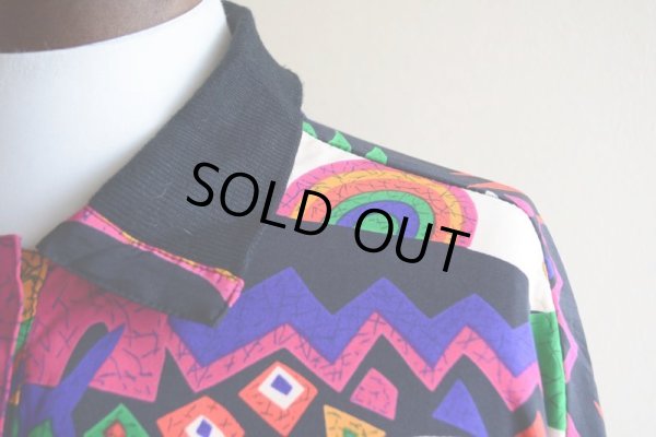 画像8: 1990s John's Girl Collectibles 総柄プルオーバージャケット  表記36/16-W