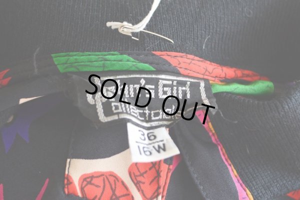 画像5: 1990s John's Girl Collectibles 総柄プルオーバージャケット  表記36/16-W