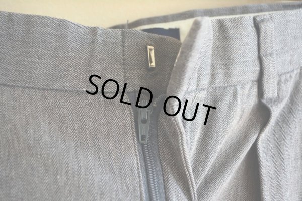 画像10: TOMMY HILFIGER ツータックヘリンボーンパンツ　 表記34×30 