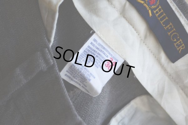 画像5: TOMMY HILFIGER ツータックヘリンボーンパンツ　 表記34×30 