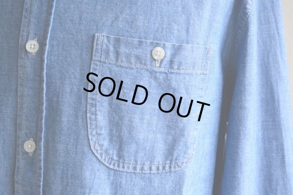 画像7: AEROPOSTALE シャンブレーバンドカラーシャツ　 表記M 