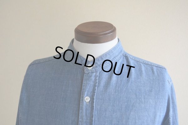 画像6: AEROPOSTALE シャンブレーバンドカラーシャツ　 表記M 