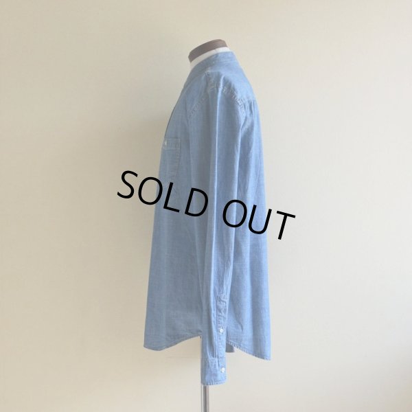 画像4: AEROPOSTALE シャンブレーバンドカラーシャツ　 表記M 