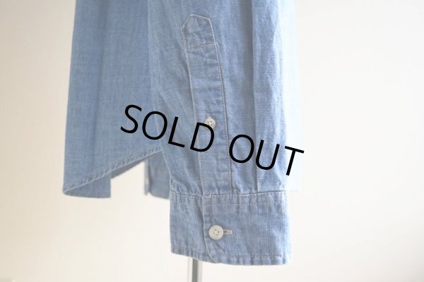 画像11: AEROPOSTALE シャンブレーバンドカラーシャツ　 表記M 