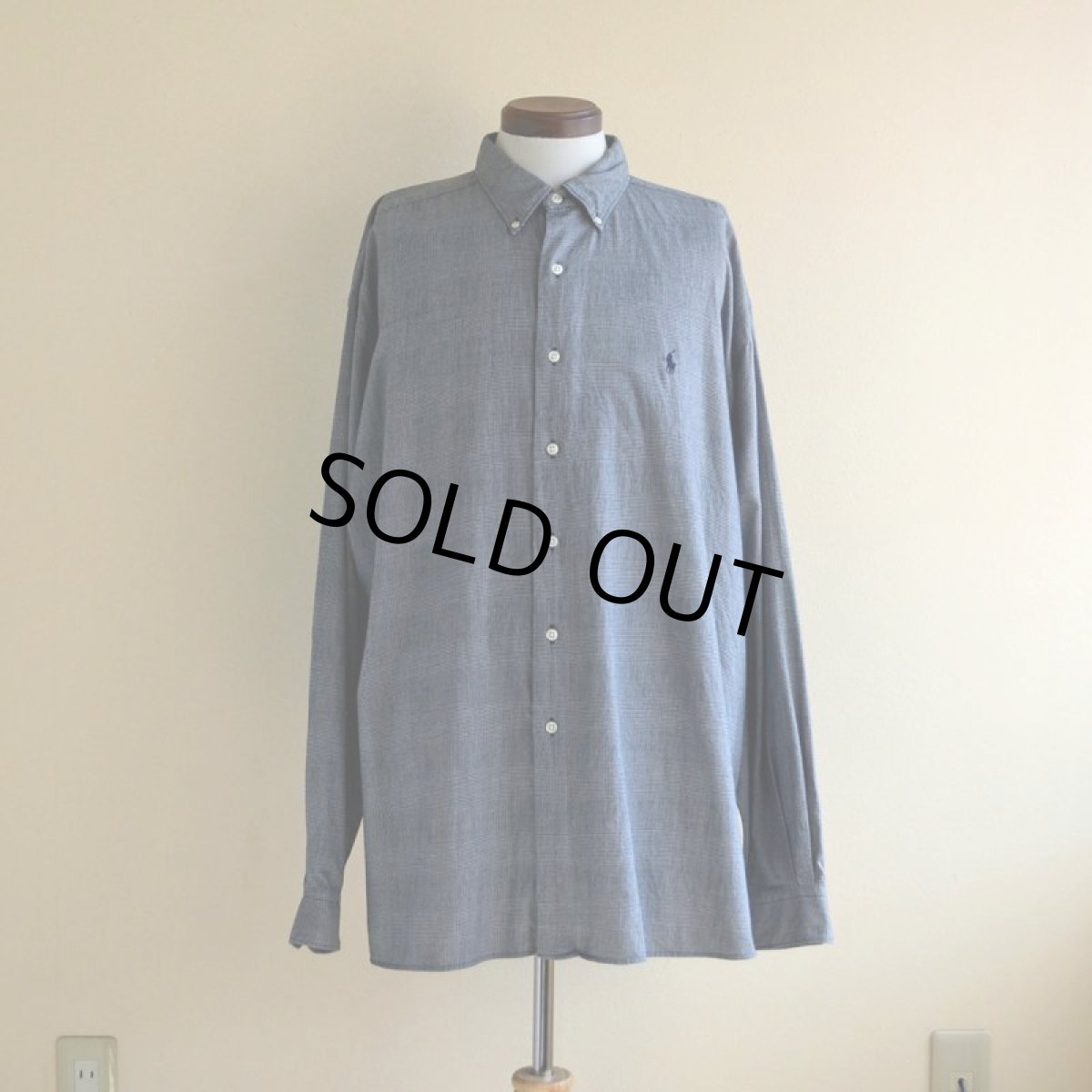 画像1: RalphLauren グレンチェックビッグシャツ　 表記XXL  (1)