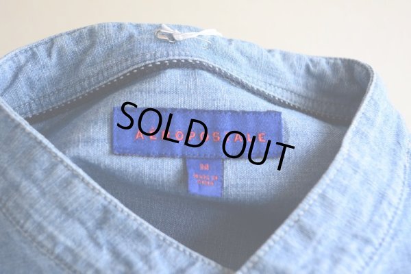 画像5: AEROPOSTALE シャンブレーバンドカラーシャツ　 表記M 