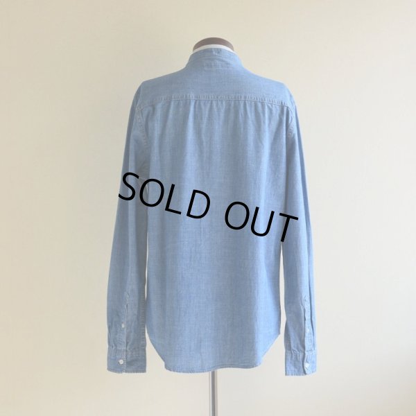 画像3: AEROPOSTALE シャンブレーバンドカラーシャツ　 表記M 