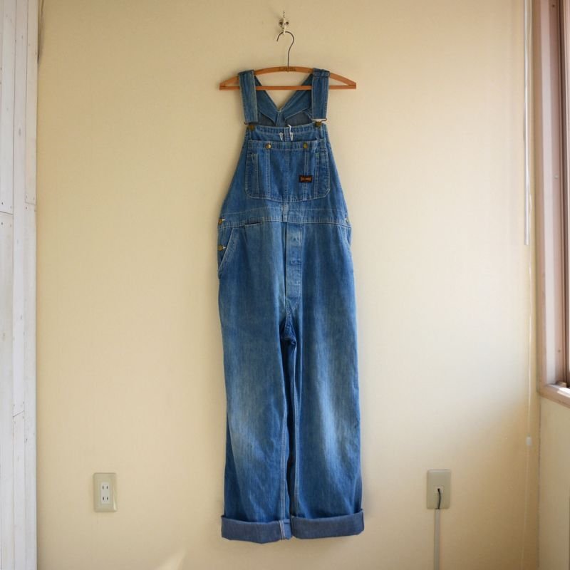 1950-60s BIGSMITH デニムオーバーオール 表記W38 - 古着屋HamburgCafe