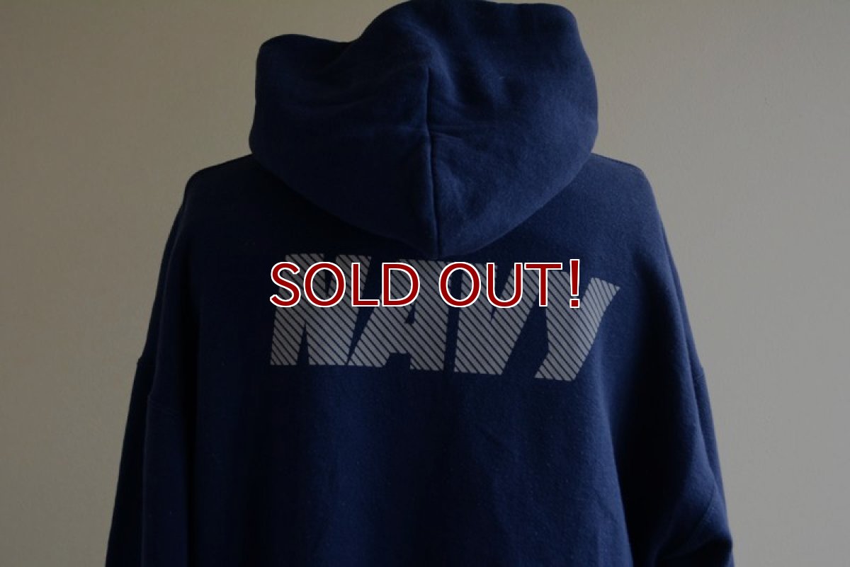 画像11: US.NAVY スウェットパーカー　 MADE IN USA　 表記L  (11)