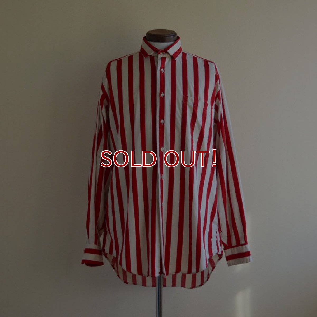 画像1: 1980s James River Traders ストライプシャツ　 ALL COTTON / MADE IN USA　 表記M  (1)