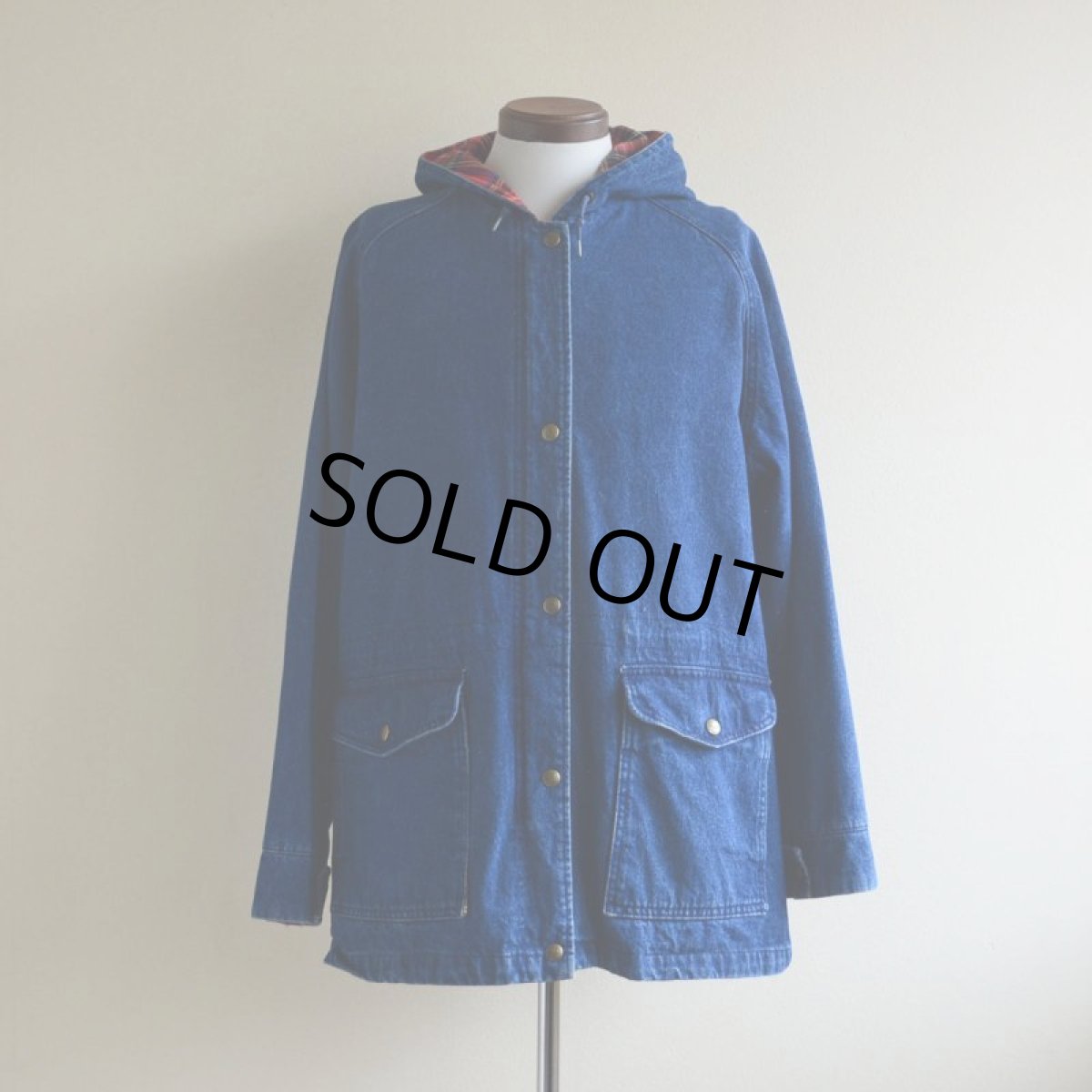 画像1: 1980s L.L.Bean デニムマウンテンパーカー　 実寸L  (1)